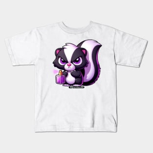 Angry Critters - Skunk with Perfume Kids T-Shirt